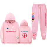 Travis Scott Astroworld Hoodie & Pant 2 Piece Set Fashion Men and Women