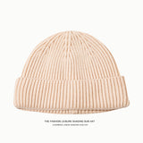 Toboggan Hat Knitted Skullcap Trendy Autumn and Winter