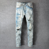 Amiri Jeans Casual Hip Hop Slim Jeans Men #697