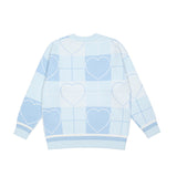 Mens Fall Outfits Lovely Plaid Sweater Casual Loose Men's and Women's Autumn and Winter Long-Sleeved Sweater