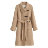 90S Outfits Autumn and Winter Retro Style Coat for Women Mid-Length Coat