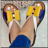 Women Open Toe Sandals Flats Spring Peep Toe Low-Top Sandals