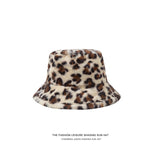 Leopard Fur Hat Winter Leopard Print Fisherman Hat