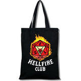 Stranger Things Hellfire Club Handbag Tote Bag Fashion Shopping Bag Portable Shoulder Bag