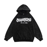 Grafitti Sweatshirts Retro Printed Hoodie Men