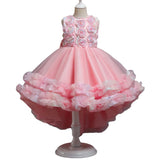 Toddler Girls Sequin Gown Dress Children's Dress Princess Dress Banquet Birthday Performance Wear Mesh Dress