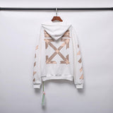Printed Cotton Sweater Zipper Coat Owt hoodie