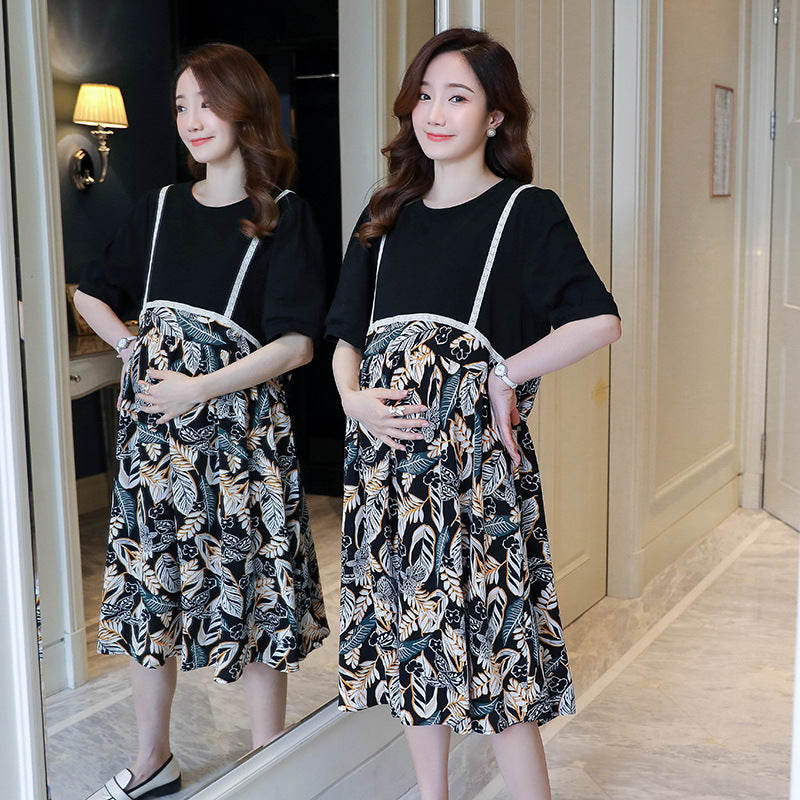 Maternity Clothes Dress Summer Fashion Jumpsuit Swing Dress Maternity Dress