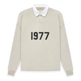 Fear of God Essentials 1977 Rugby Wheat Sweater Fog Printed Casual Loose