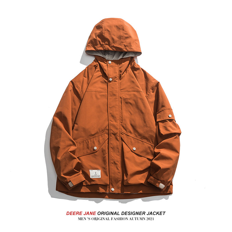 Men Jacket Men's Spring and Autumn Loose Jacket