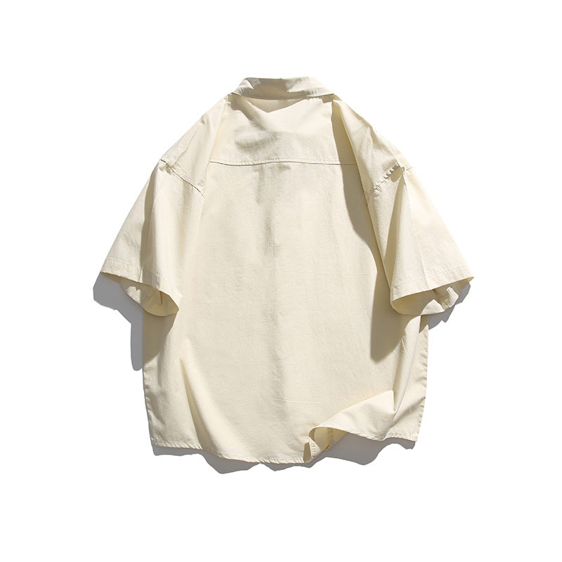 Men T Shitrs Summer Solid Color Casual Simple Short Sleeve Shirt for Men