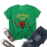 Stranger Things Hellfire Club T Shirt Short Sleeve Top Women'S T-Shirt