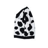 Men Sweater Vest Cow Spot Contrasting Color Jacquard Sweater Vest Men's Loose V-neck Sleeveless Coat Sweater Vest