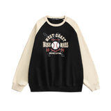 Preppy Aesthetic Sweatshirt Autumn Winter Retro Velvet Sweater Coat