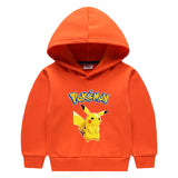 Children Pokemon Pikachu Hoodie Pikachu Children Hooded Sweater Winter