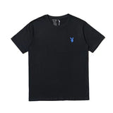 Vlone T Shirts V-Shaped Female Printed Short Sleeve T-shirt Men's and Women's Hip Hop BF Half Sleeve