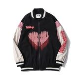 Varsity Jacket Vintage Retro Embroidered Baseball Uniform Love Letter Jacket Men's Hip Hop Spring and Autumn Couple Oversize Jacket