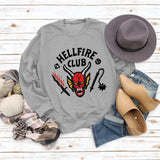 Hellfire Club Shirt Women's Sports Long Sleeve Pullover Hoodie