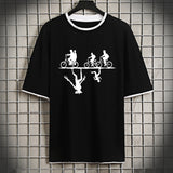 Stranger Things T Shirt Stranger Things Stranger Things Short Sleeve T-shirt Men's and Women's Loose Casual Large Size Couple Cotton Summer