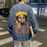 Men Sweatshirts round Neck Sweater Men's Spring and Autumn Loose Pullover T-shirt