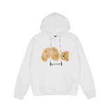 Palm Angels Hoodie Broken Bear Embroidered Hoodie Men's Coat