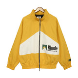 Rhude Hoodie Retro Patchwork Zip Men's and Women's Same Style Jacket Coat