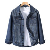 Paisley Denim Jacket Autumn Men's Denim Coat Jacket