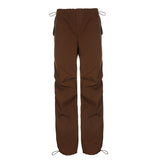 Julia Fox Low Rise Trousers Vintage Casual Loose Track Pants