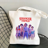 Stranger Things Hellfire Club Handbag Stranger Things Printed Canvas Bag Personalized Creative One Shoulder Student Shopping Bag