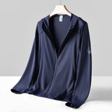 Sun Resistant Clothes UPF50 Ice Silk Mesh Breathable Sun Protection Clothing Outdoor Cycling