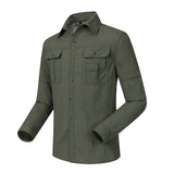 Men's Habit Shirts Quick-Drying Men's Fishing Shirt Lapel Shirt