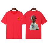Cactus Jack McDonalds Shirt Rap Print Loose Short Sleeve