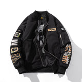 Ape Varsity Jacket Embroidered Air Force Pilot Jacket Men's Spring and Autumn