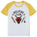 Stranger Things Hellfire Club T Shirt Men's and Women's Casual Short-Sleeved T-shirt