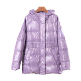 Women Winter Coats Puffer Jacket Down Coat Thin Lightweight Short Type Down Jacket Female Winter White Duck Down Warm Coat