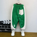 Toddler Boys Pants Boys' Spring and Autumn Sweatpants Sports Casual Thin