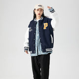 Varsity Jacket Vintage Fall Men's Jackets Campus Towel Embroidery Decorative Letters Casual Baseball Uniform