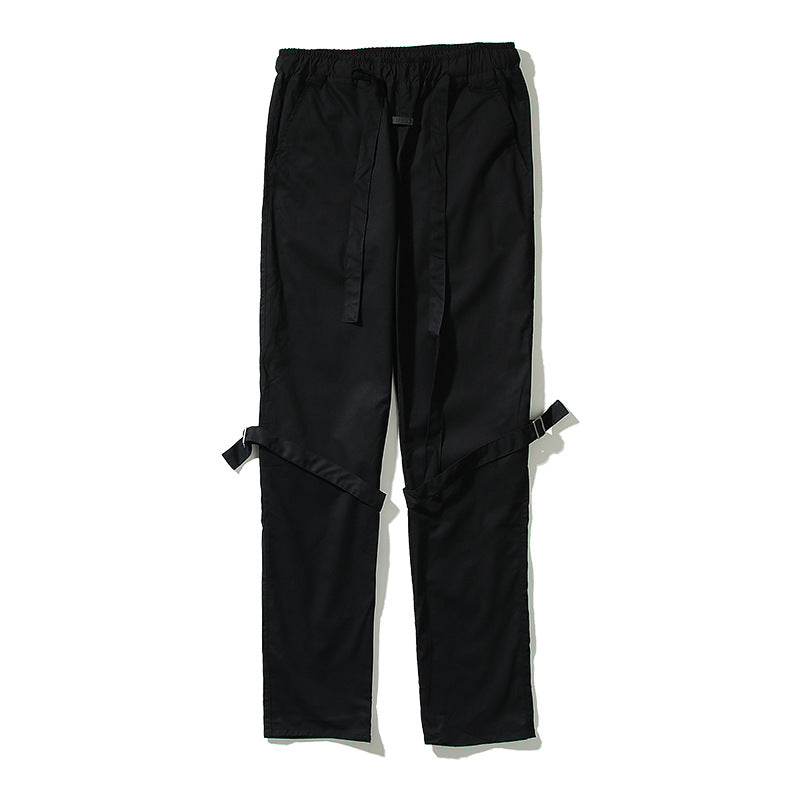 Kanye West Sunday Service Pant Fog Main Distressed Bandage Overalls