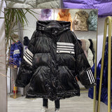 Women Winter Coats Puffer Jacket Down Coat Fall Winter Hooded Down Jacket Female Loose White Duck Down Coat