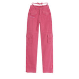 Julia Fox Low Rise Trousers Spring and Autumn Straight Casual Jeans