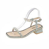 Nude Block Heel Peep Toe Chunky Heel Sandals