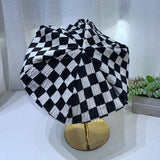 Check Beret Hat Vintage Casual Fashionable Painter Fashion