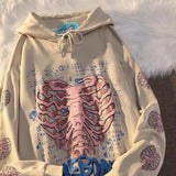 Skeleton Varsity Jacket Sweater Fleece Clothes