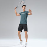 Sweat Wicking Shirt Men's Outdoor Sports Crew Neck T-shirt Top