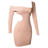 Winter Formal Dresses Knitted Dress Temperament Midriff Outfit Bandage Dress