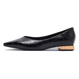 Nude Block Heels Closed Toe Pumps Women's Spring round Head Sheep Pattern Comfortable