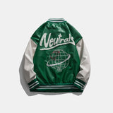 Alaska Varsity Jacket Men's Spring Embroidery Oversized Baseball Uniform Jacket Coat