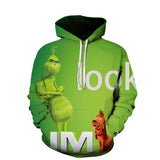 Grinch Hoodie 3D Printed Hoodie Christmas