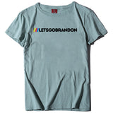 Let's Go Brandon T Shirt Letter Print Short-Sleeve T-shirt Bottoming Shirt
