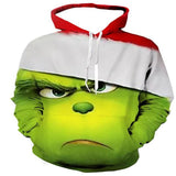 Grinch Hoodie Green Fur Monster Grinch 3D Sweater Hooded